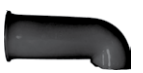 [CFIBCPIPE-B] Tubo de salida IBC negro polipropileno