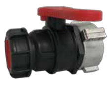 [CFIBCBVM60-P] Válvula de bola IBC 2" negro poliuretano PTFE S75x6 IBC S60x6 rojo