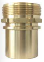 [CFSMBR100] Acople rosca macho BSPP EN 14420-2 con espiga lisa y cuello de seguridad latón 25bar DN100 4"