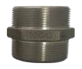 [CFMMS1010FL] Machón doble BSPP SS AISI 316 16bar 1" 1"